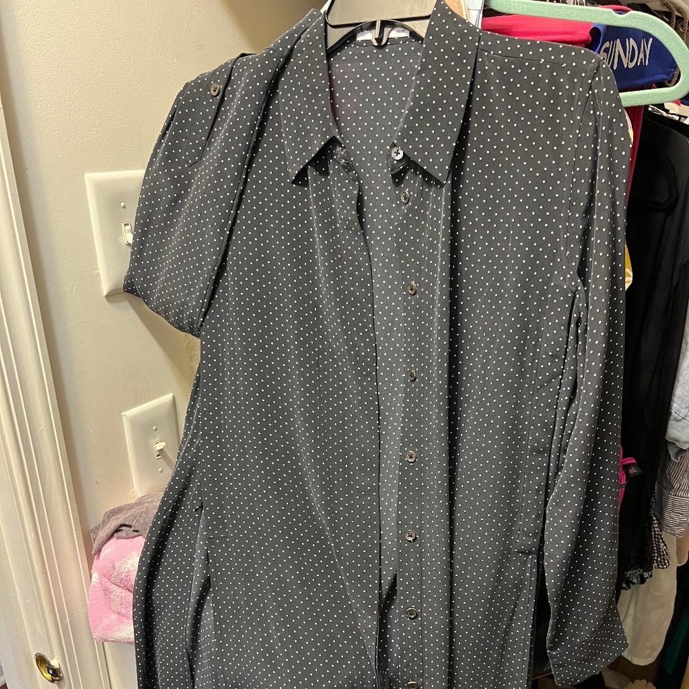 Equipment silk shirt dress